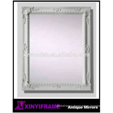 wall decorations rectangle designer white framed mirror retro